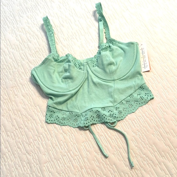 COLSIE Women’s Eyelet Corset Bralette, size Large - Picture 1 of 6